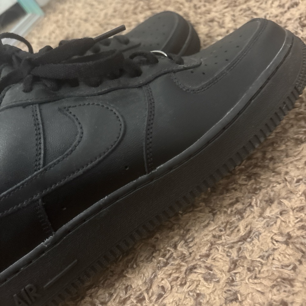 Black Nike Air Force 1s